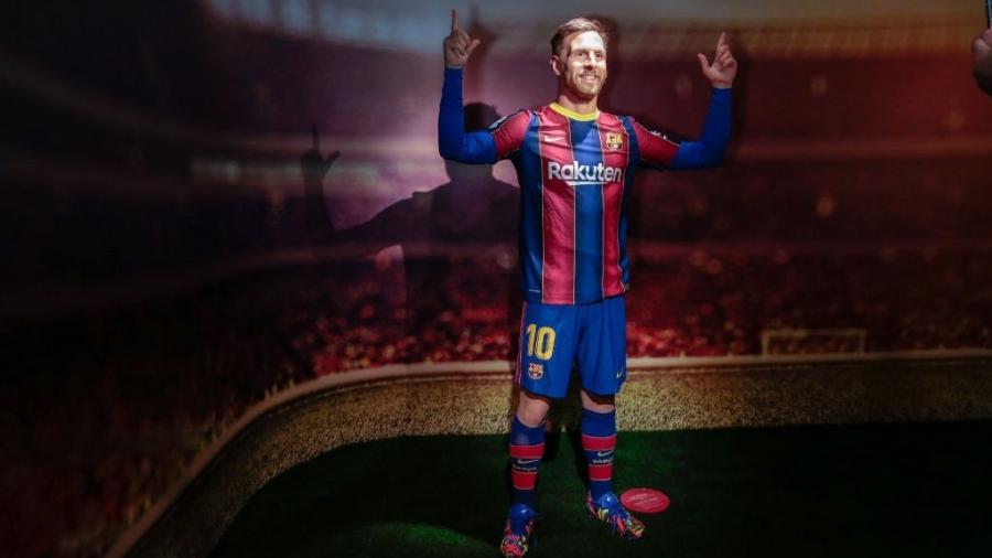 Réplica de cera de Messi em museu de Barcelona - Miquel Benitez/Getty Images