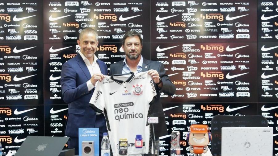 Sylvinho foi apresentado no Corinthians na manhã desta terça  - Rodrigo Coca/ Ag. Corinthians 