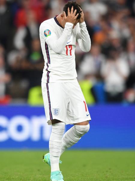 Jadon Sancho, que entrou só para bater o pênalti, desperdiçou sua cobrança - Michael Regan - UEFA/UEFA via Getty Images