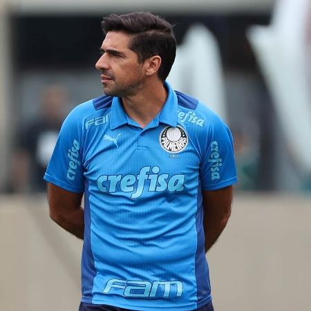 Abel Ferreira, do Palmeiras, em jogo contra o Água Santa na Arena Barueri - Cesar Greco/Palmeiras/by Canon