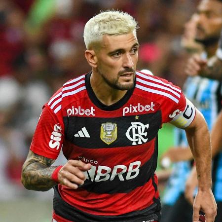Arrascaeta marcou para o Flamengo no duelo contra o Grêmio, válido pela semifinal da Copa do Brasil