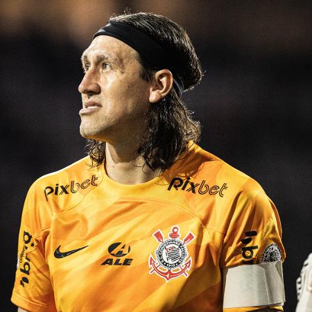 Cássio se lamenta durante Corinthians x Bahia, jogo do Campeonato Brasileiro - Abner Dourado/AGIF