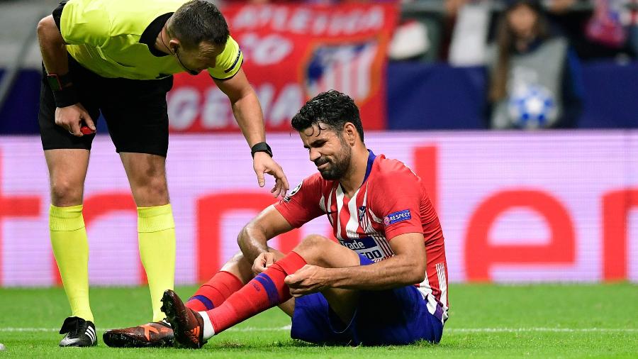 Diego Costa sofre lesão na coxa e desfalca Atlético de Madri por 15 dias