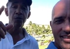 E essa resenha? Kelly Slater e Barack Obama jogam golfe juntos - Reprodução