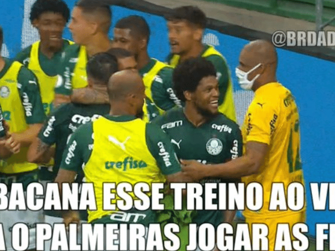 Bolo flork meme palmeiras e Corinthians