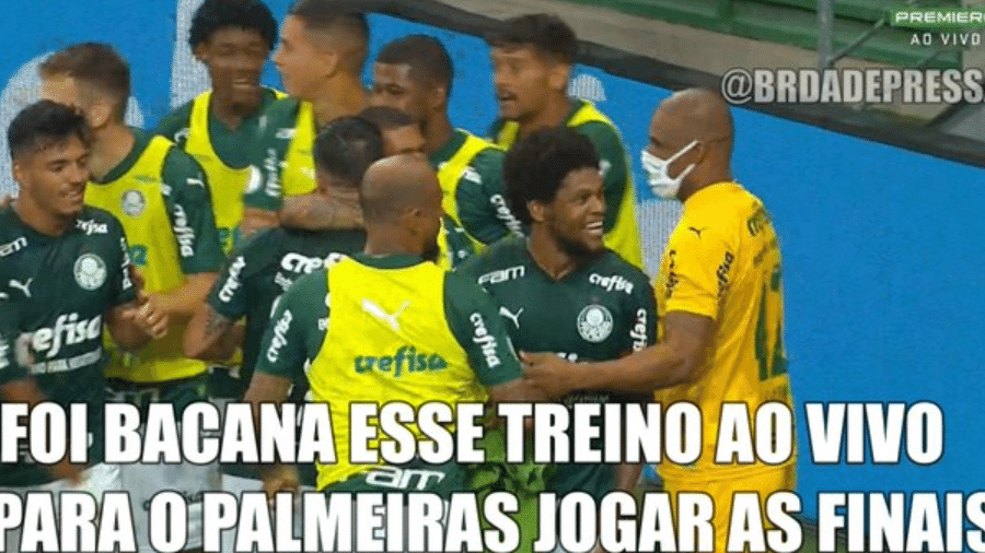 Corinthians vira meme após sofrer goleada para o Palmeiras - Reprodução/Twitter
