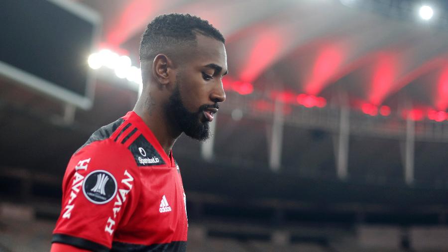 Gerson antes do jogo entre Flamengo e Vélez pela Libertadores - Antonio Lacerda-Pool/Getty Images