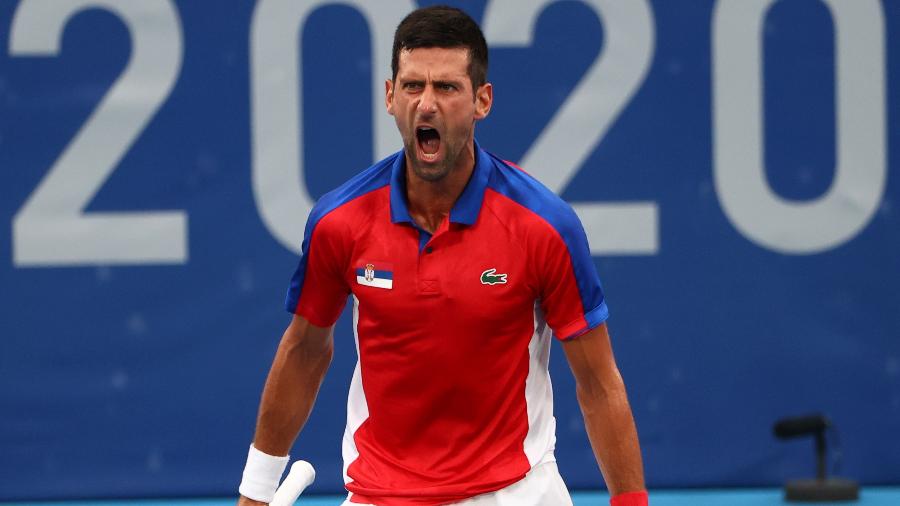 Novak Djokovic na segunda rodada dos Jogos Olímpicos de Tóquio 2020 - Reuters