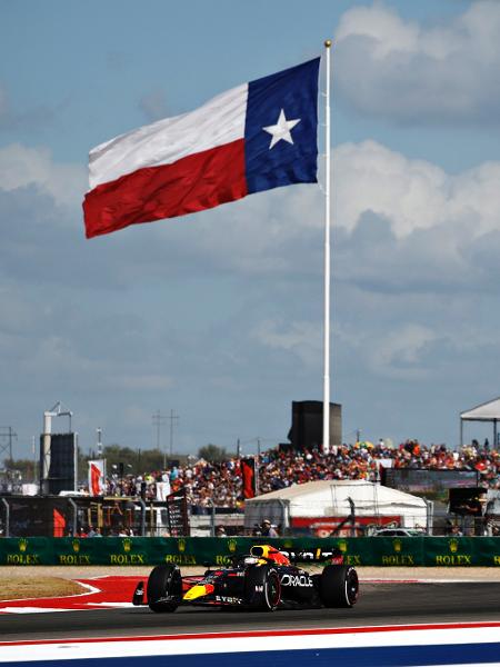 O holandês Max Verstappen durante o GP dos EUA, em Austin