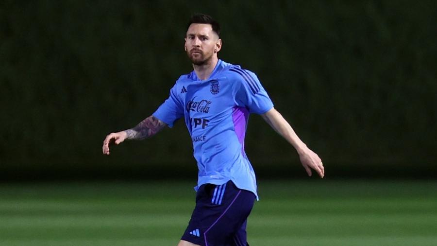Messi é o capitão e o principal jogador da Argentina na Copa do Mundo no Qatar - Anadolu Agency via Getty Images