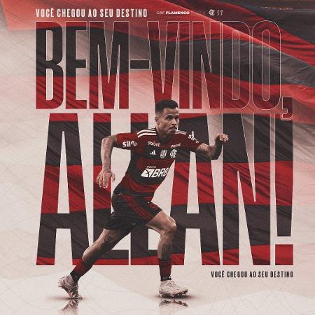 Flamengo anuncia a contratação do volante Allan - Divulgação/Flamengo