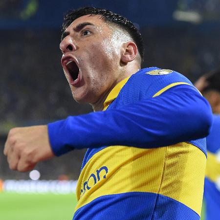 Miguel Merentiel celebra gol pelo Boca Juniors - Marcelo Endelli/Getty Images