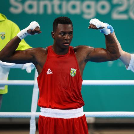 Keno Marley nas quartas de final do boxe no Pan 2023