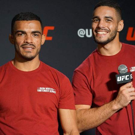 Ismael Bonfim (à esq.) e Gabriel Bonfim (à dir.) ganharam contratos no UFC após participarem do Dana White Contender Series