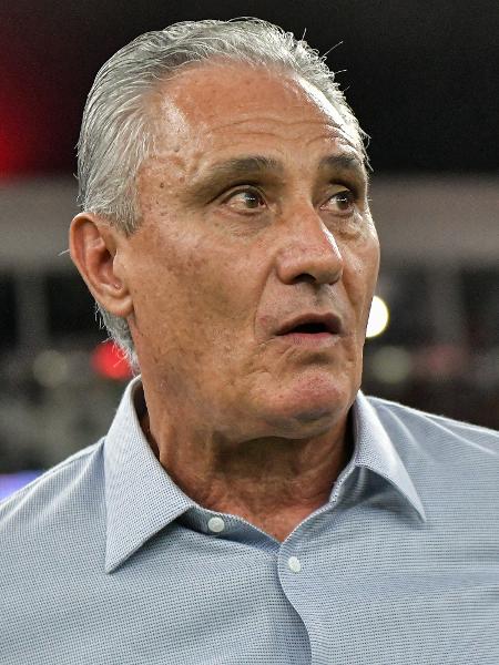 Tite, técnico do Flamengo, durante jogo contra o Cuiabá