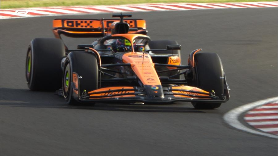 Lando Norris, da McLaren, liderou o segundo treino livre para o GP da Hungria