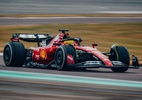 Lewis Hamilton realiza primeiras voltas em um carro da Ferrari - Divulgação/Ferrari