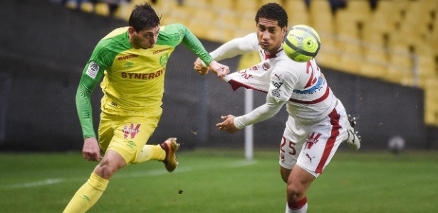 Pablo em ação pelo Bordeaux durante jogo contra o Nantes - Jean-Sebastien Evrard/AFP