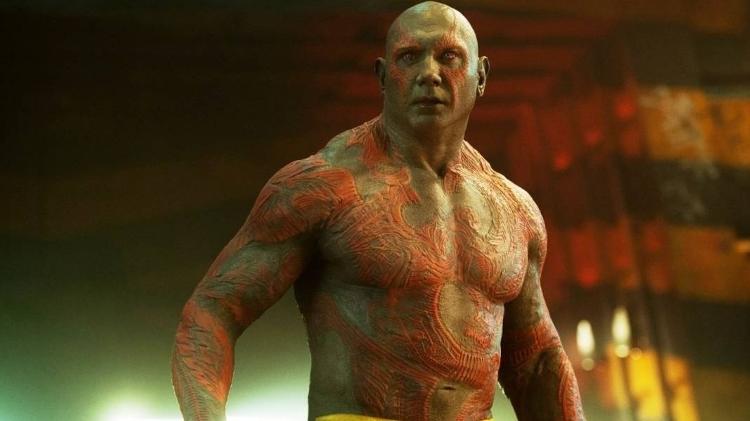 Drax, personagem de Dave Bautista em "Guardiões da Galáxia" - Divulgação/Disney - Divulgação/Disney