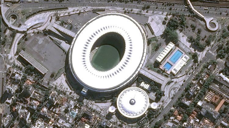Estádio do Maracanã - Rio de Janeiro (RJ) - Pléiades, © Cnes, Distribuição Airbus DS - Pléiades, © Cnes, Distribuição Airbus DS