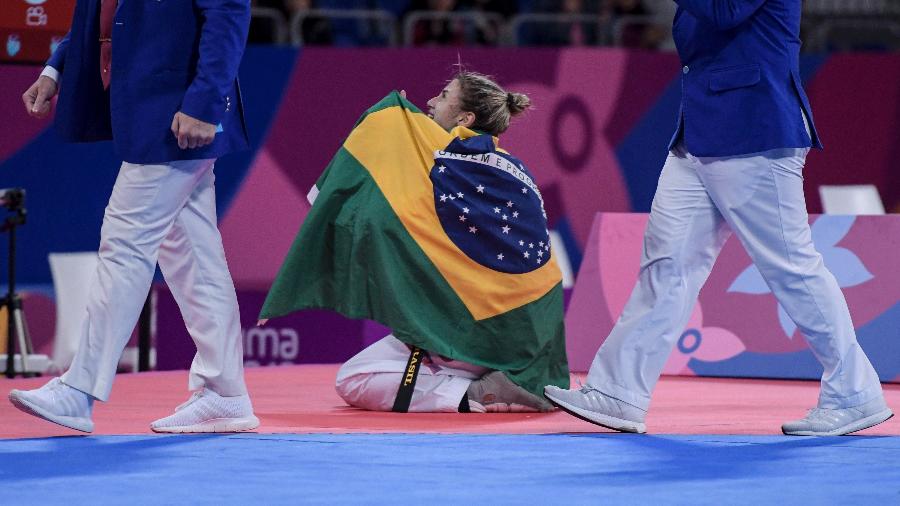 Milena Titoneli comemora ouro inédito para uma brasileira no taekwondo - Washington Alves/COB