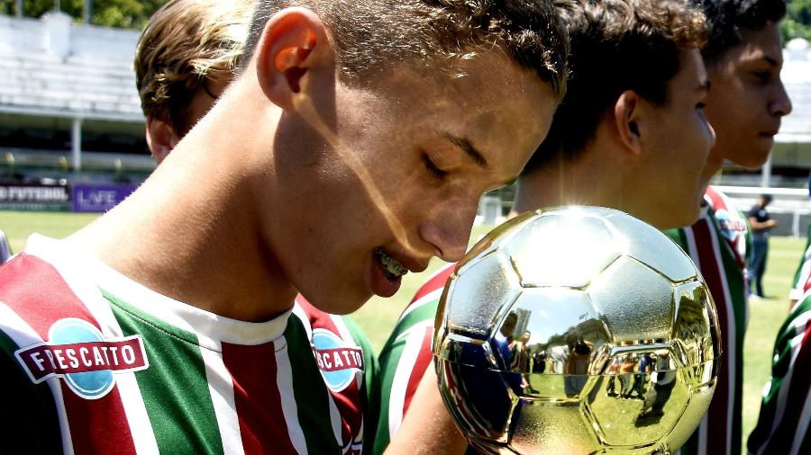 Arthur é uma joia das divisões de base do Fluminense, em Xerém - Mailson Santana/Fluminense FC