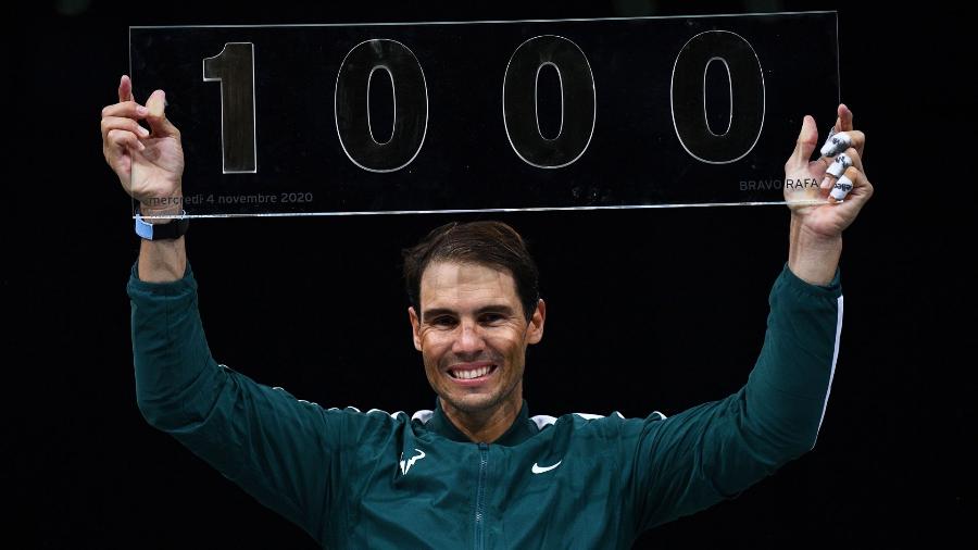 Rafael Nadal celebra marca de mil vitórias na carreira - Divulgação / ATP