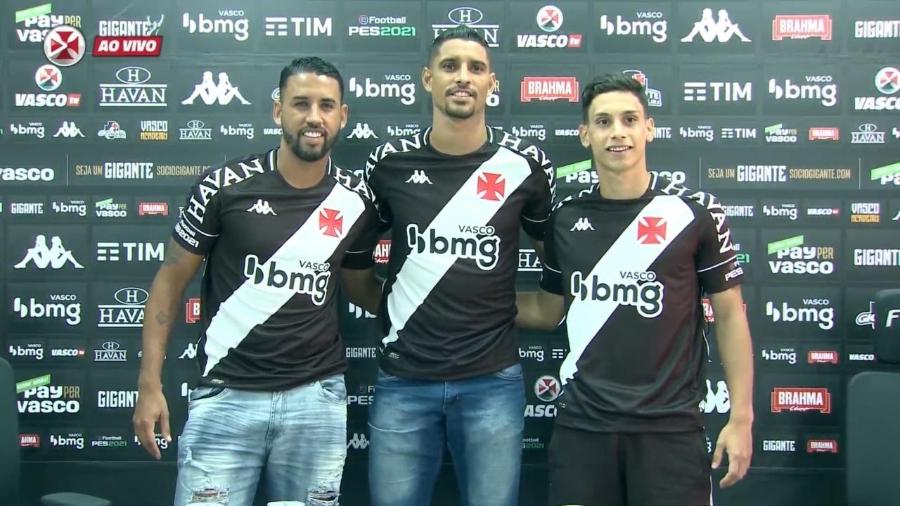 Michel, Daniel Amorim e Sarrafiore: o "pacotão de reforços" do Vasco antes da estreia na Série B - Reprodução / Vasco TV