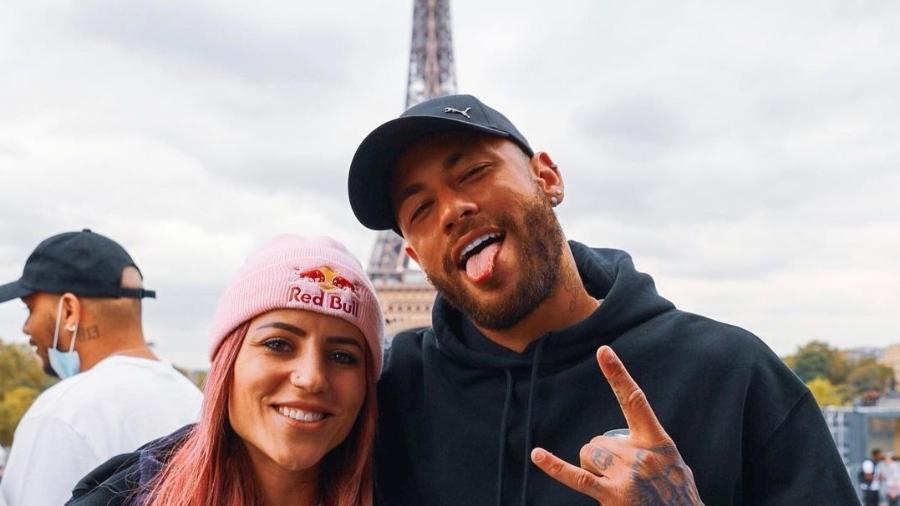 Neymar marca presença em competição de skate, em Paris, com Letícia Bufoni - Instagram