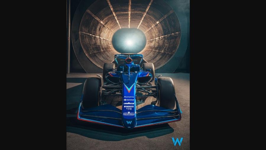 Williams lança carro para temporada 2022 sem a homenagem a Ayrton Senna - Divulgação