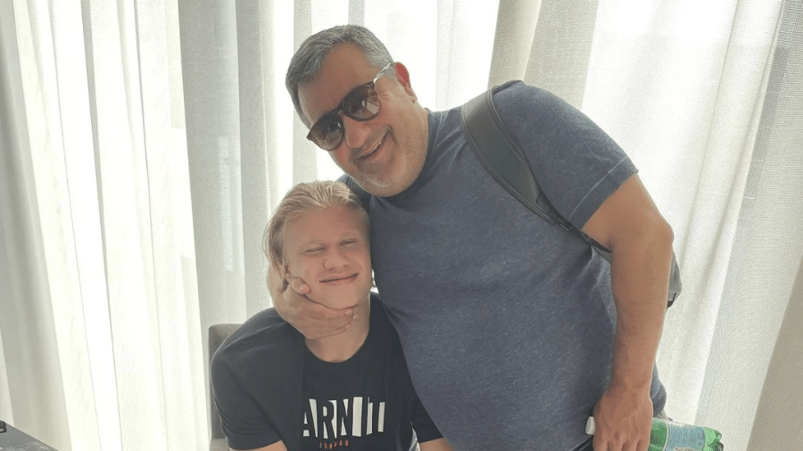 Erling Haaland e Mino Raiola, empresário que morreu aos 54 anos - Reprodução/Instagram