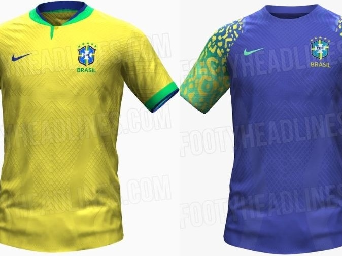 Vaza suposto uniforme 1 e 2 da seleção brasileira para a Copa; veja