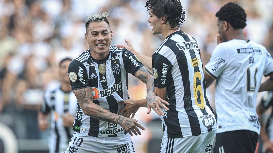 Eduardo Vargas fez o gol do Atlético-MG diante do Corinthians - Pedro Souza/Atlético-MG