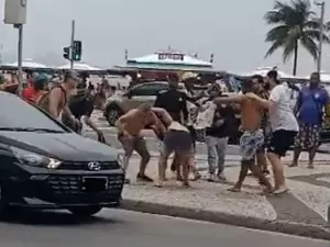 Brigas e quebra-quebra ligam alerta de Copacabana em jogos da Libertadores