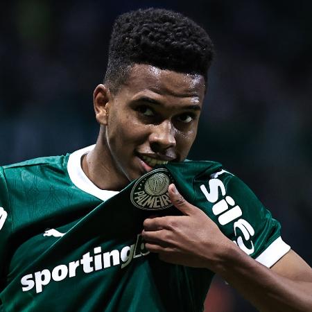 Estêvão celebra gol do Palmeiras sobre o Ceará em jogo da Copa do Brasil Estêvão celebra gol do Palmeiras sobre o Ceará em jogo da Copa do Brasil