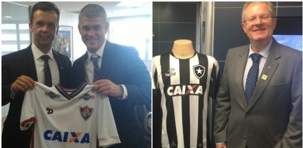 Fluminense e Botafogo já podem expor logo da Caixa, mas ainda não assinaram contrato de patrocínio - Divulgação/Caixa