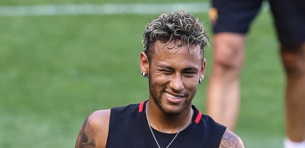 Treinamento teve até "piscadinha" de Neymar para as câmeras  - Vanessa Carvalho/Brazil Photo Press