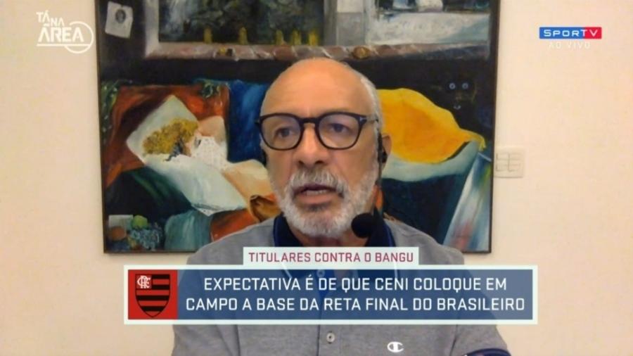 Júnior pede Pedro e Gabigol atuando juntos no Flamengo, mas prega respeito à decisão de Ceni - Reprodução/SporTV