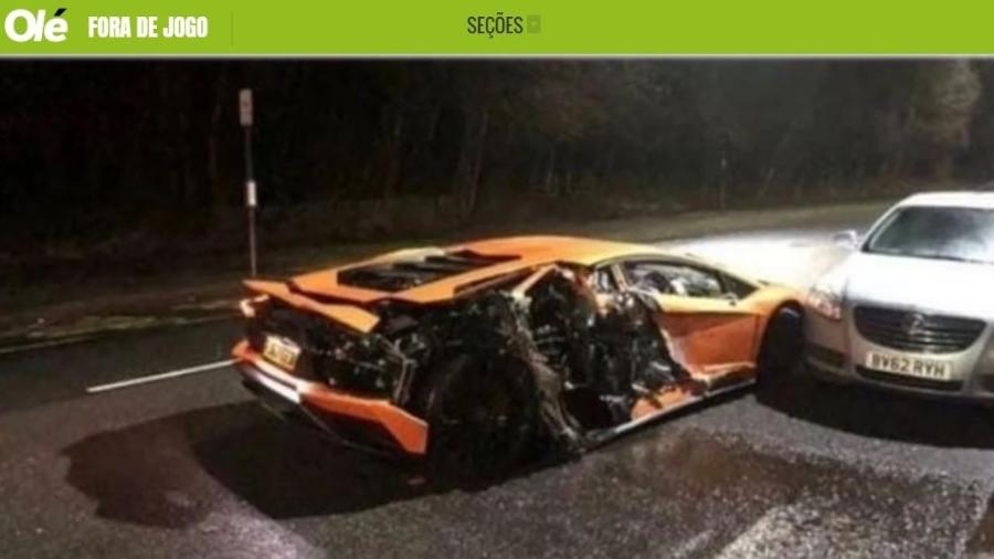Lys Mousset bate Lamborghini de R$ 2,5 milhões e perde licença na Inglaterra - Reprodução/Olé