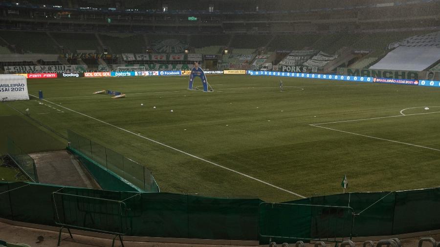 Vista geral do estádio Arena Allianz Parque para partida entre Palmeiras e Juventude, pelo campeonato Brasileiro A 2021.  - Ettore Chiereguin/AGIF