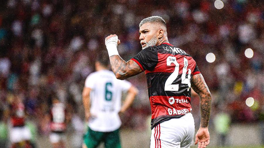 Gabigol usou a camisa 24 na final da Taça Guanabara 2020 - Marcelo Cortes / Flamengo