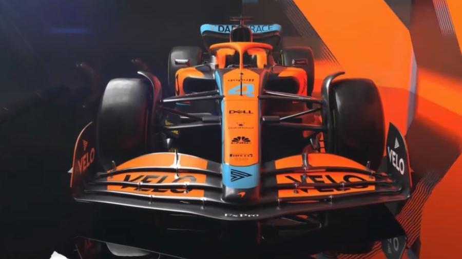 Novo carro da McLaren para a temporada de 2022 da Fórmula 1 - Reprodução