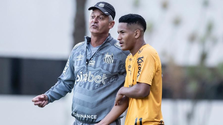 Lisca e Ângelo, do Santos - Ivan Storti/Santos FC