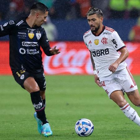 Flamengo perdeu por 1 a 0 o jogo de ida da Recopa, contra o Independiente del Valle, no Equador - Franklin Jacome/Getty Images
