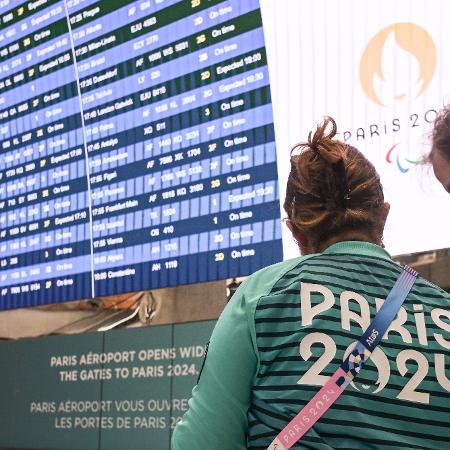 Aeroporto de Paris nas vésperas do início dos Jogos Olímpicos