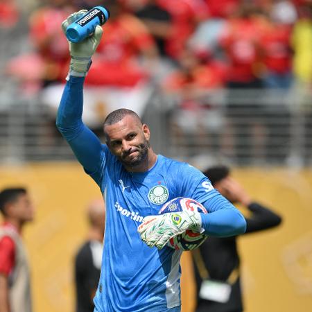 Weverton, goleiro do Palmeiras, durante o Mundial de Clubes