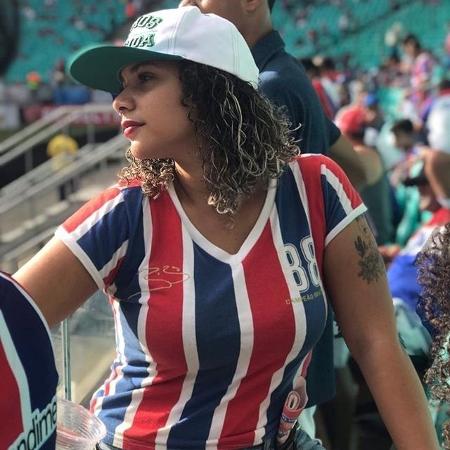 Maria Ribeiro, torcedora do Bahia, denunciou caso de assédio na Fonte Nova - Reprodução/Instagram