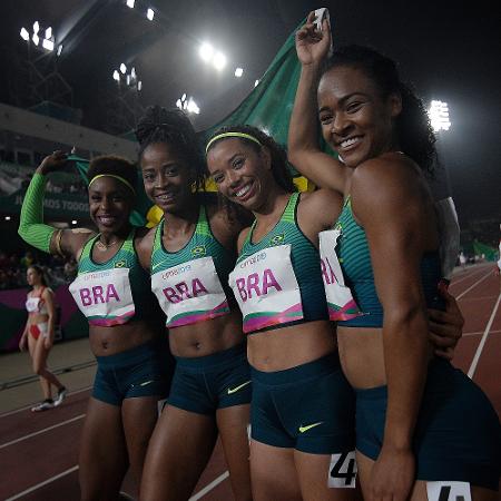 Equipe brasileira conquista ouro no revezamento 4x100m feminino do atletismo do Pan - Alexandre Loureiro/COB