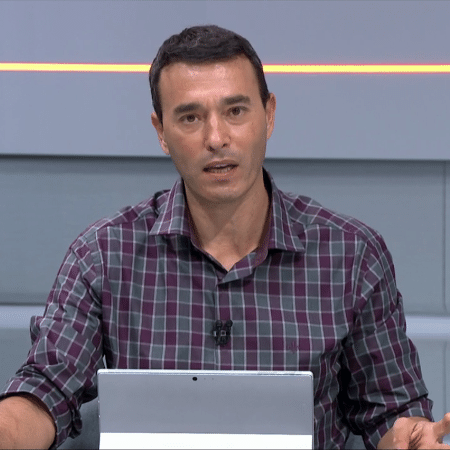 André Rizek, apresentador do Seleção SporTV - Reprodução/SporTV