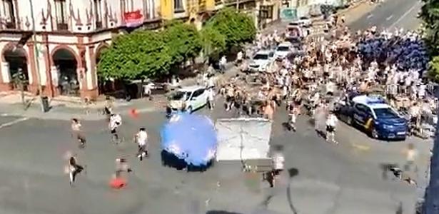 Fans von Eintracht und Rangers treffen in Sevilla aufeinander
